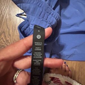 7inch small blue lululemon shorts men